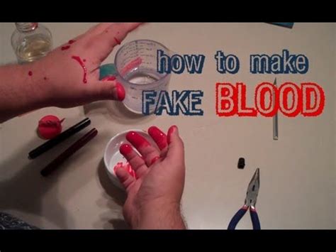 fake blood for clothing|how to make washable blood.